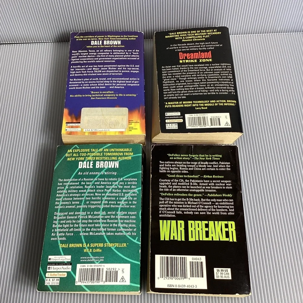 Set of 4 Dale Brown and Jim DeFelice Books